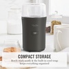 image:imageMarthaStewart ElectricCoffee amp Spice GrinderDual 25oz RemovableBowls StorageLidsStainless Steel BladesOne Touch Pulse Control2in1CompactBeans amp Spices Herbsamp Nuts Linen CreamCaviar Gray